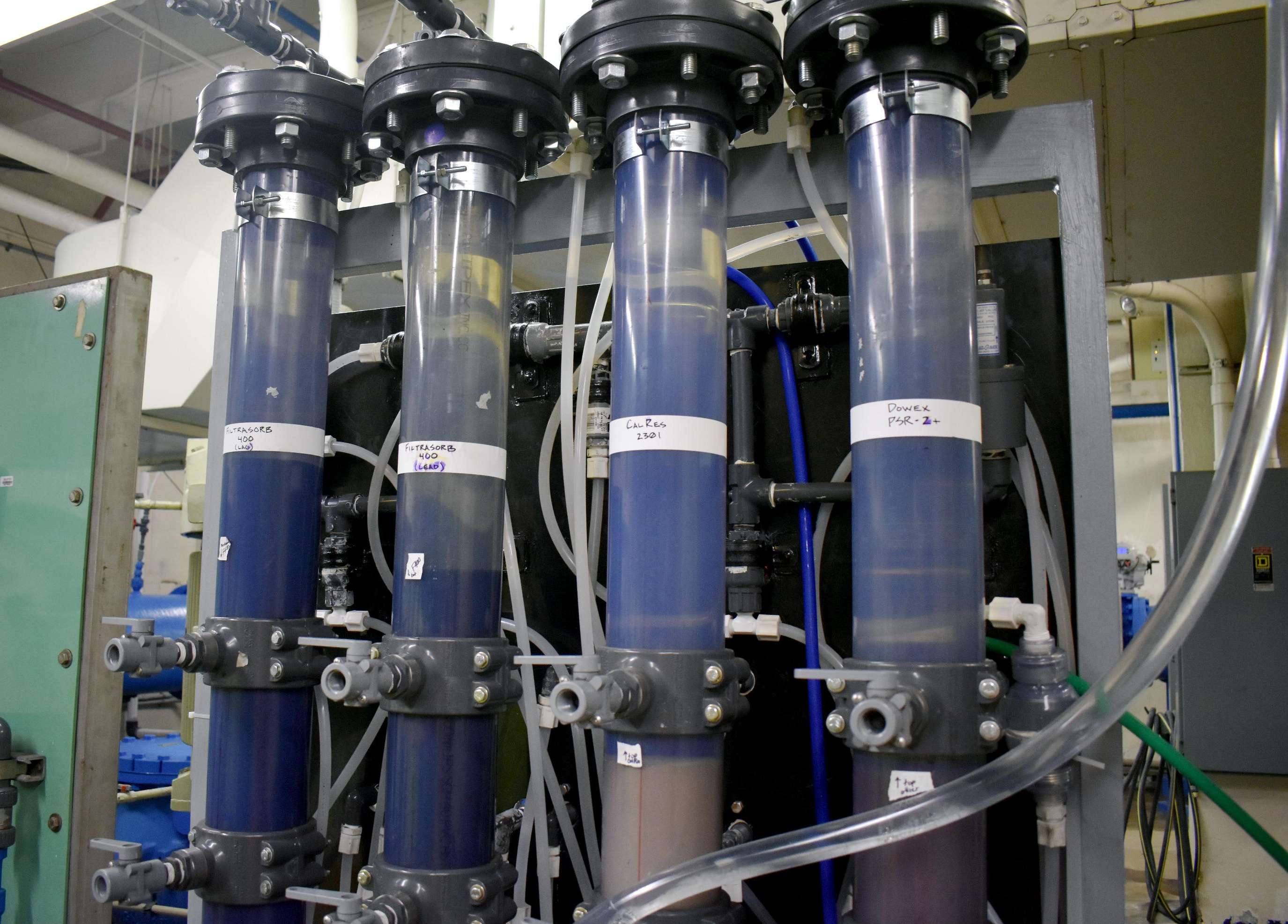 PFAS Testing Setup at Water Plany
